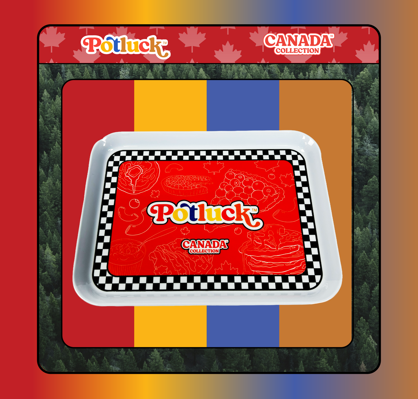 Potluck | Canada Collection Rolling Tray