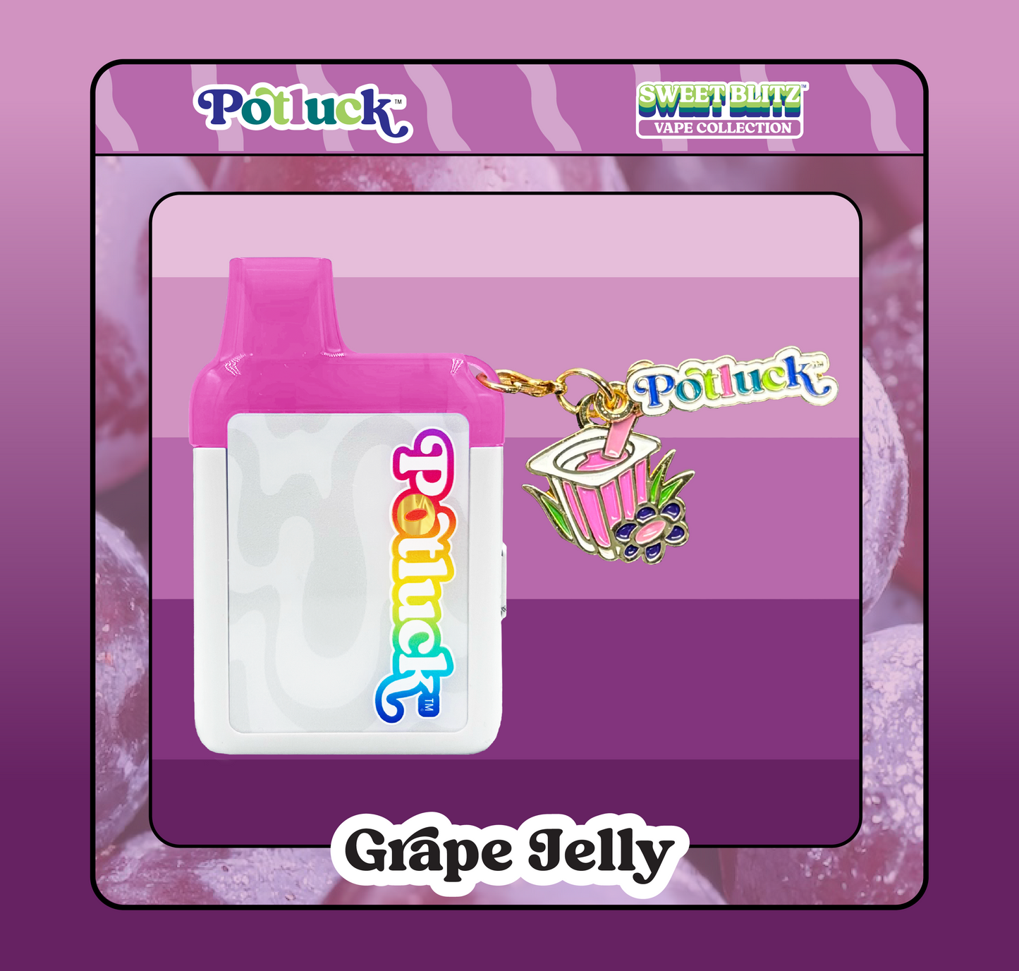 Potluck Vape Charm | Grape Jelly