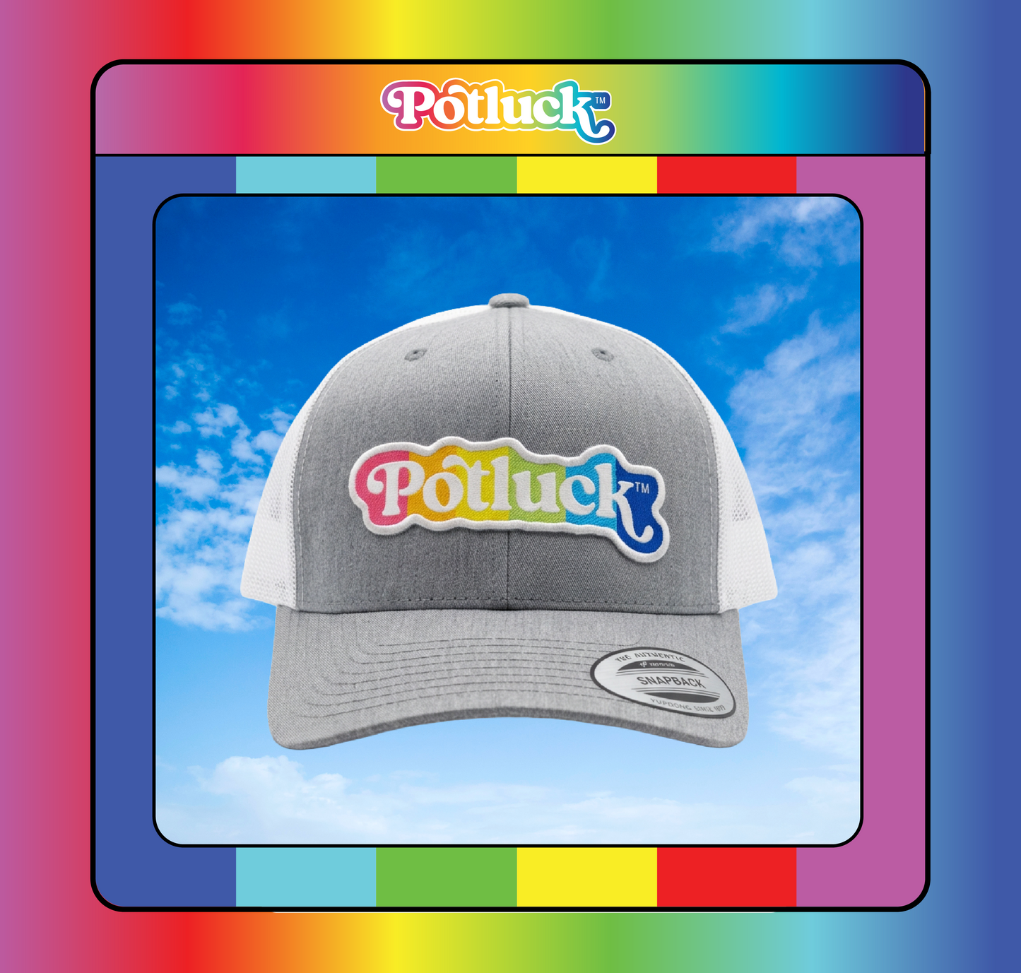 Potluck Trucker Hat (Grey)