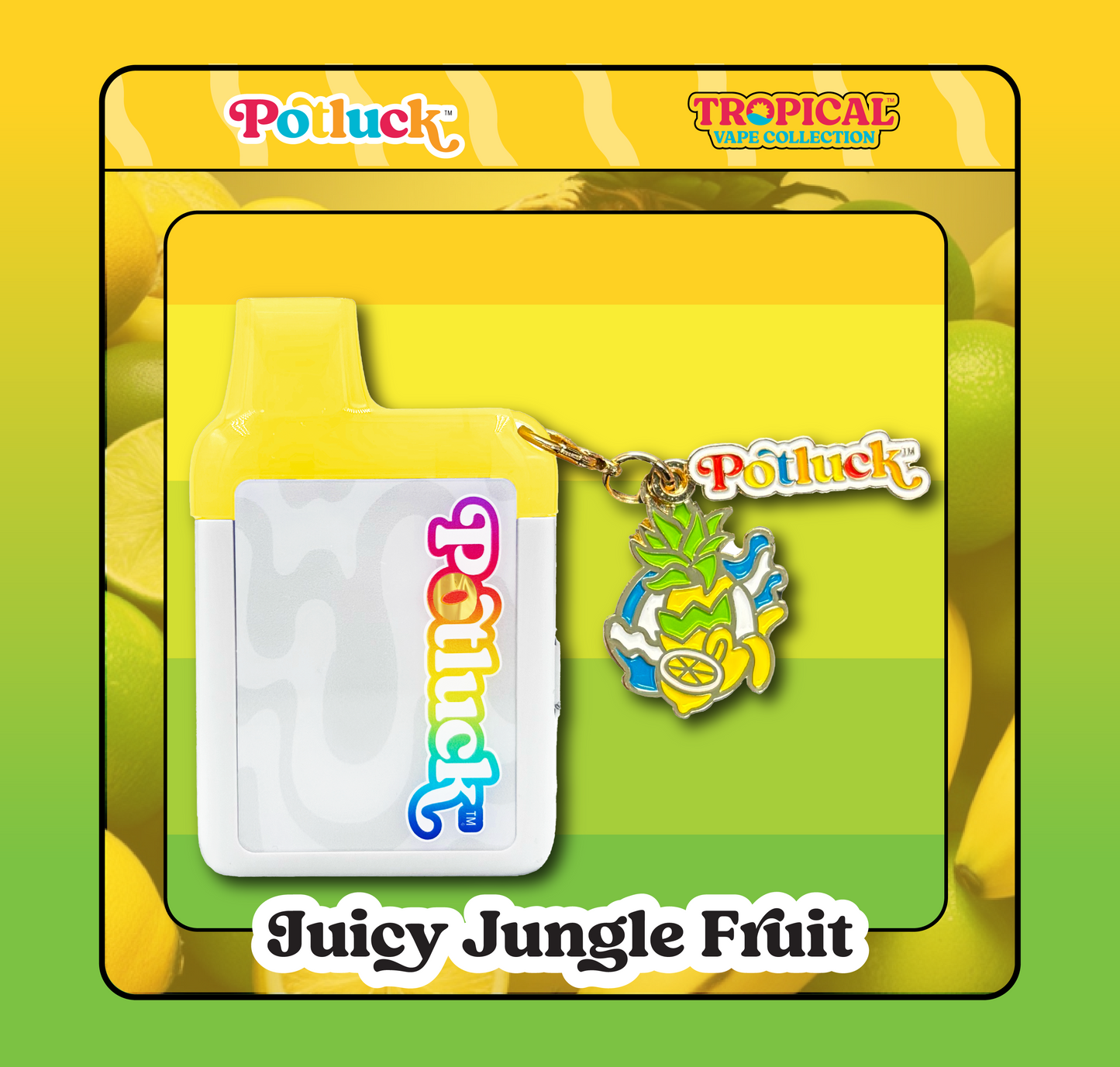Potluck Vape Charm | Juicy Jungle Fruit