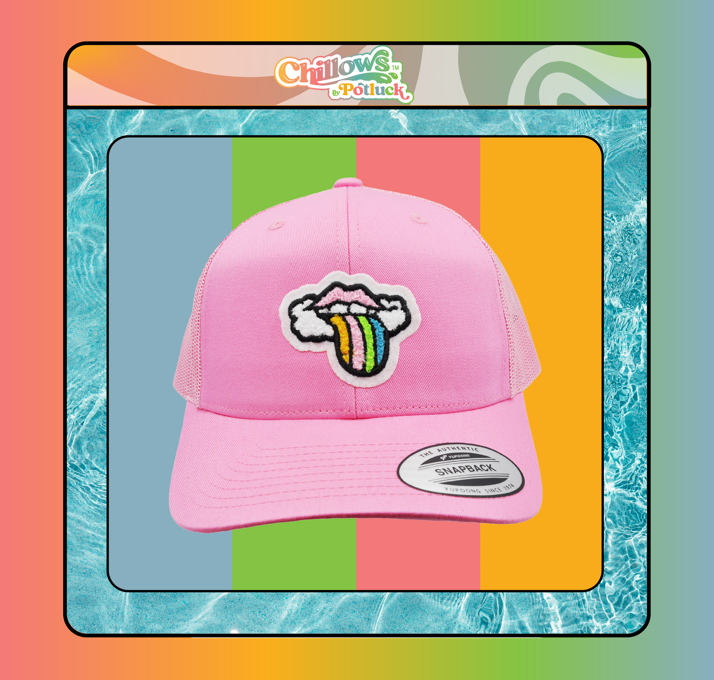 Chillows Cloud Trucker Hat (Pink)