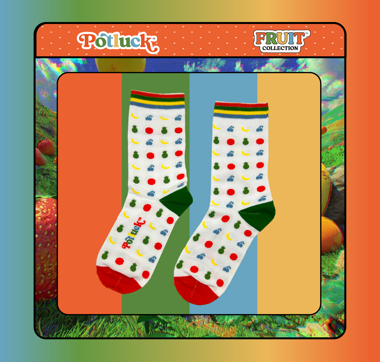 Potluck | Fruit Collection Socks
