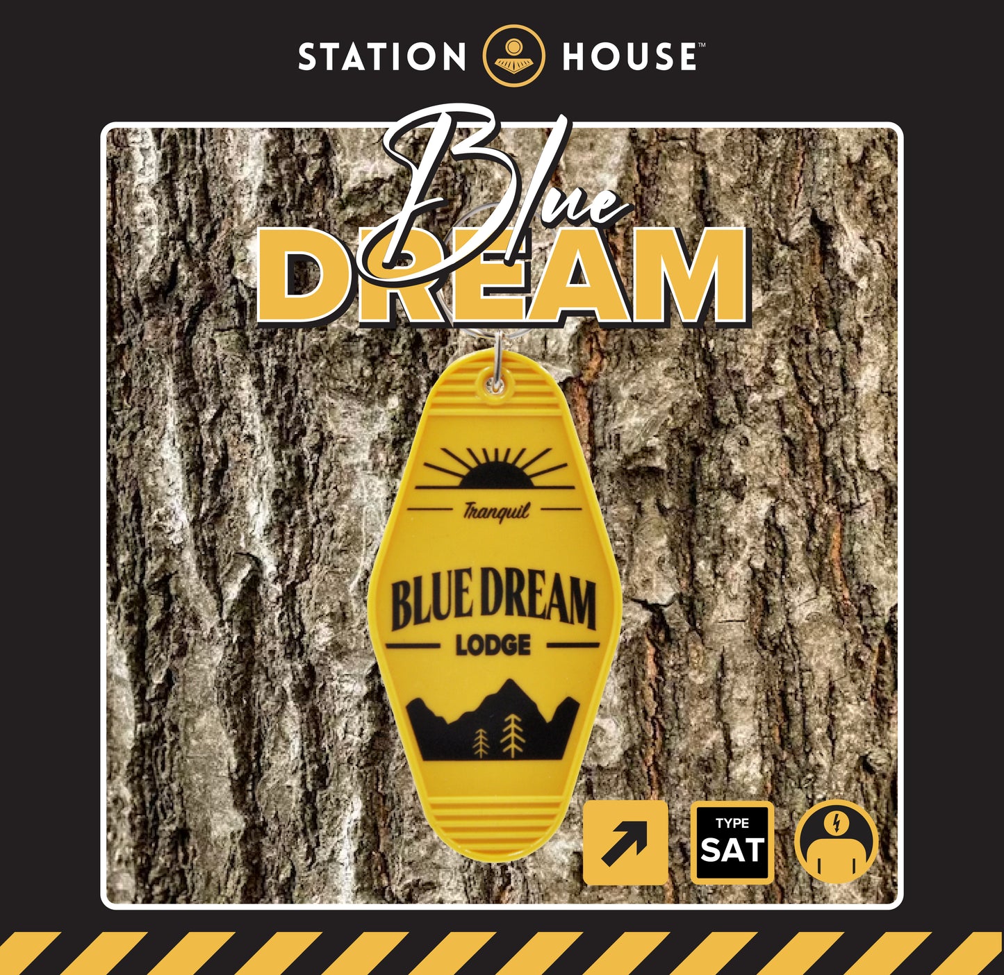 Station House Blue Dream Keychain