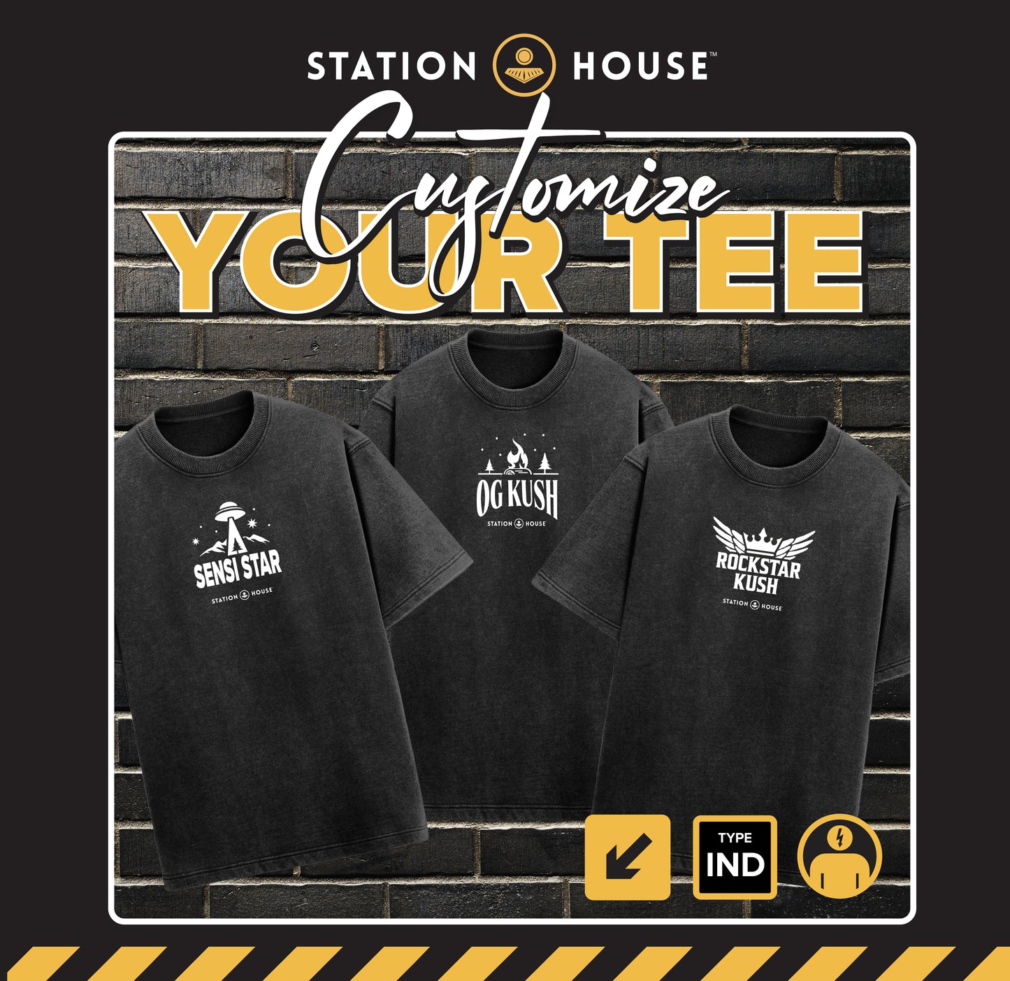 Station House Indica Tee | Choose your Strain