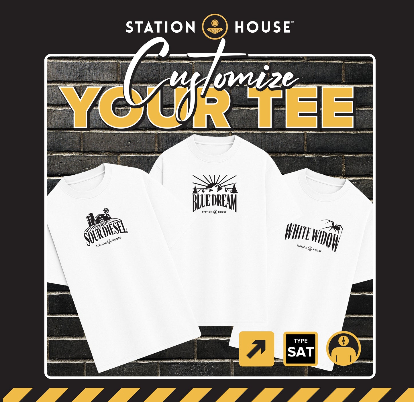 Station House Sativa Tee | Choose your Strain