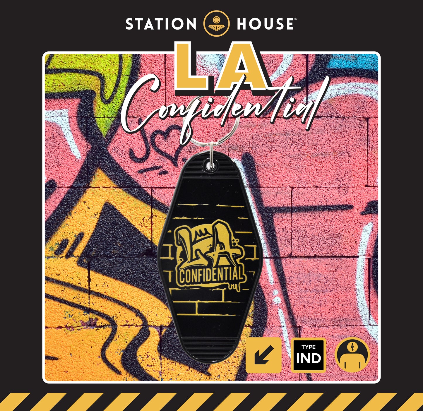 Station House LA Confidential Keychain