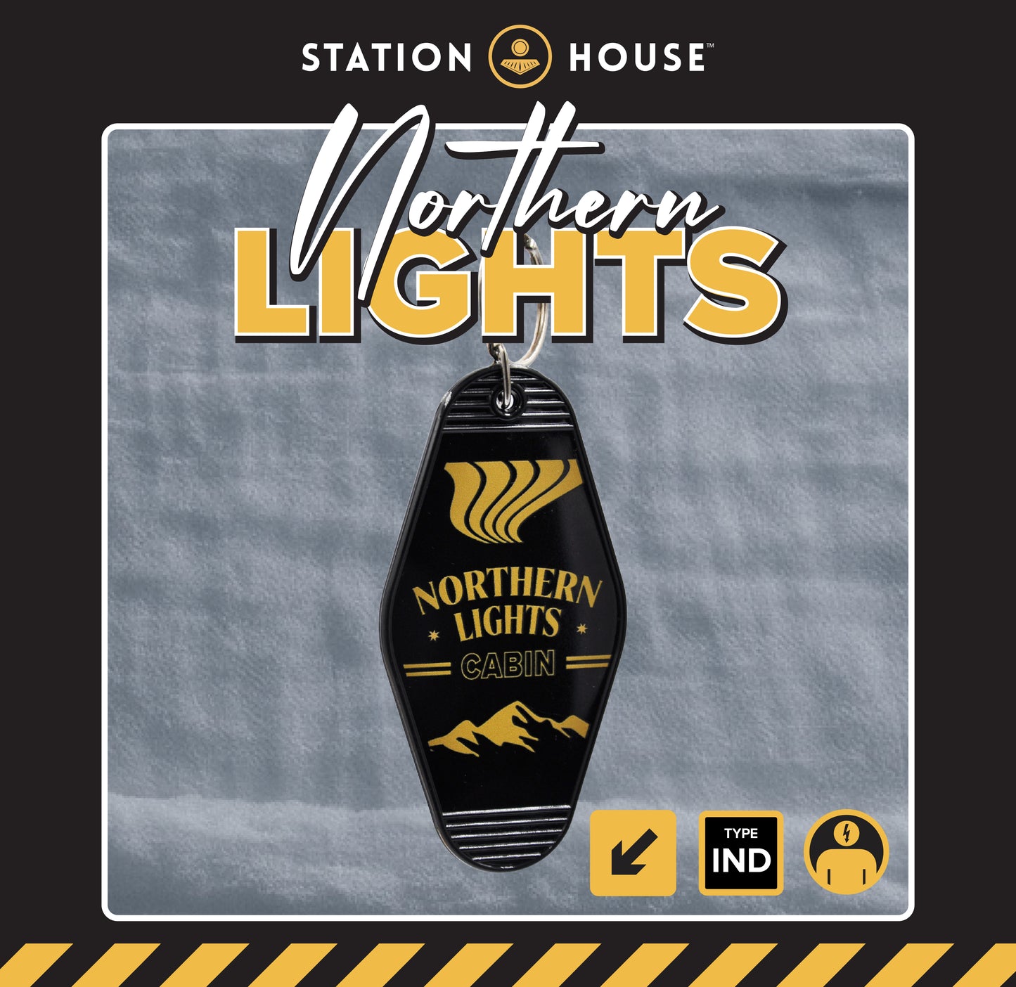 Station House Northern Lights Keychain